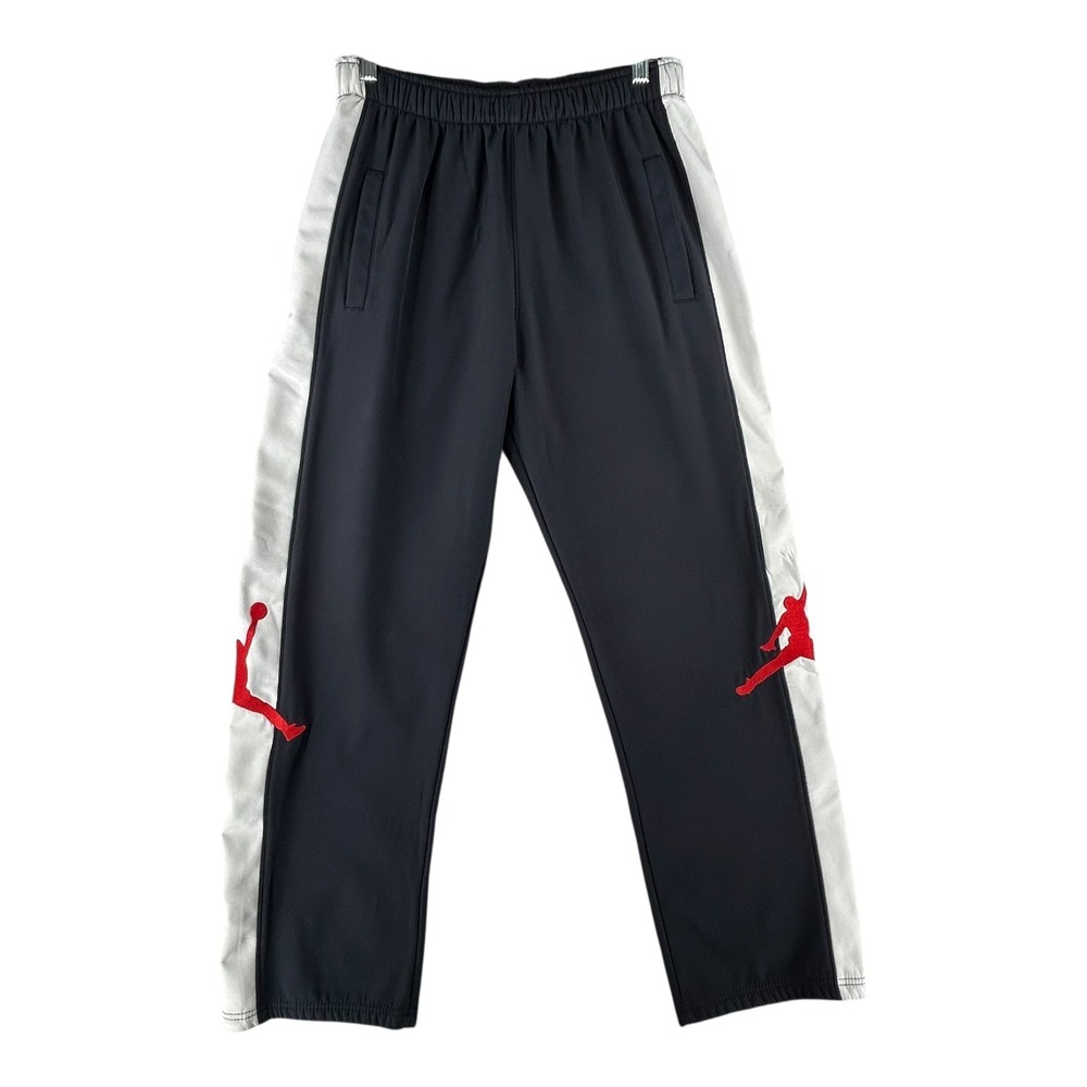 Nike Jordan Jumpman Track Pants Blue White Side Red Leg Logo Youth Boys X-Large